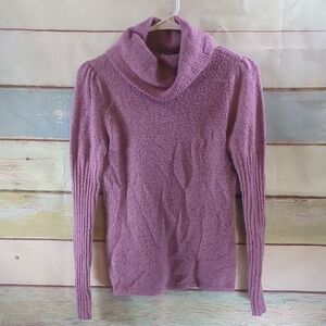 JH Collectibles Lavender Cowl Neck Sweater